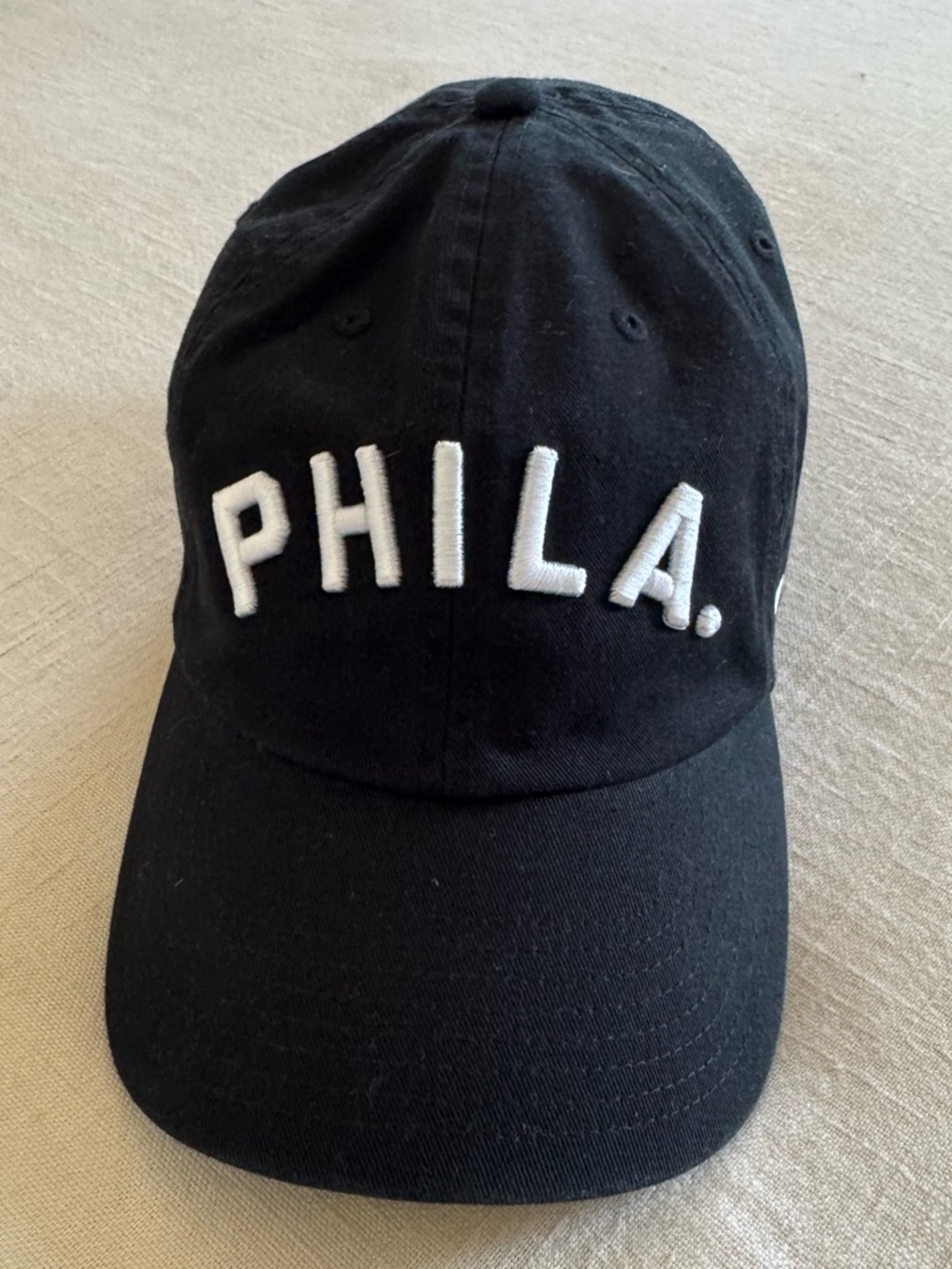 ‘47 Brand Clean Up PHILA. Black Embroidered Baseball Cap